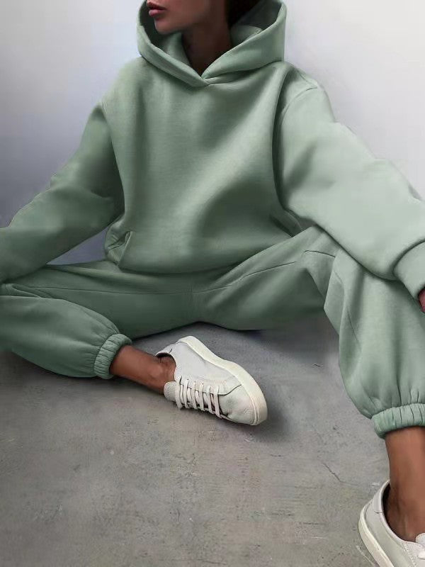 Cozy Jogging Set - Oversized Hoodie & Sweatpants Combination for Ultimate Comfort