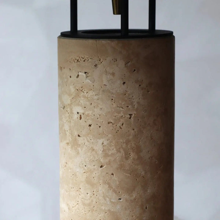 Nicolaas Travertine Lamp – elegant handmade design with metal and travertine