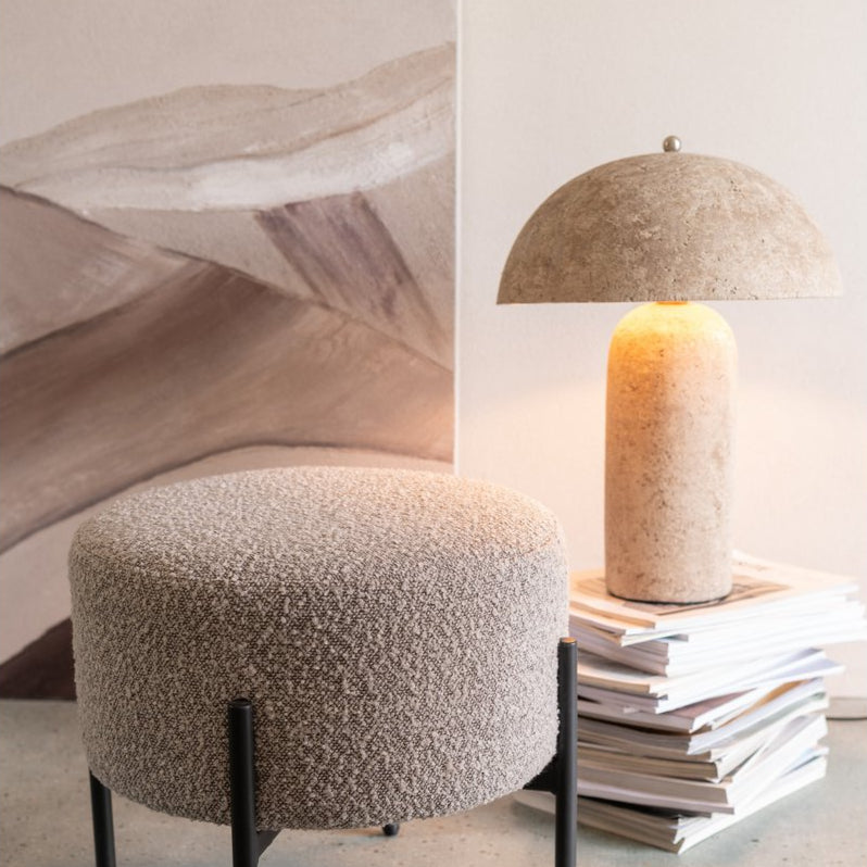 Mushroom Table Lamp Beige