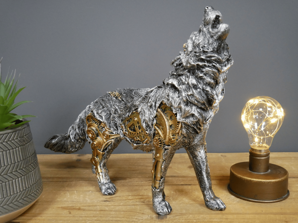 MechaMenagerie Steampunk Animal Sculptures - Intriguing Fusion of Antique and Modern Designs - Perfect for Unique Interior Decoration