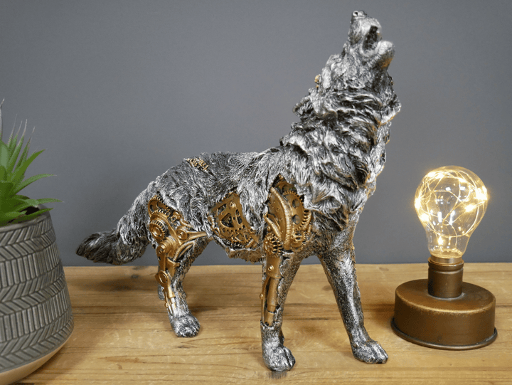 MechaMenagerie Steampunk Animal Sculptures - Intriguing Fusion of Antique and Modern Designs - Perfect for Unique Interior Decoration