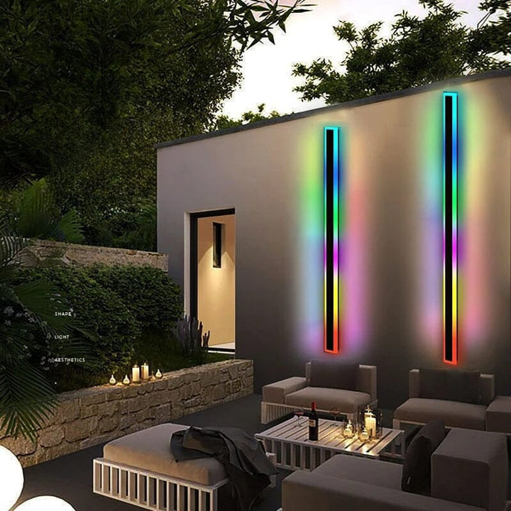 BoltGlow – RGB Wall Lamp with Music Effects and Weather-Resistant Design