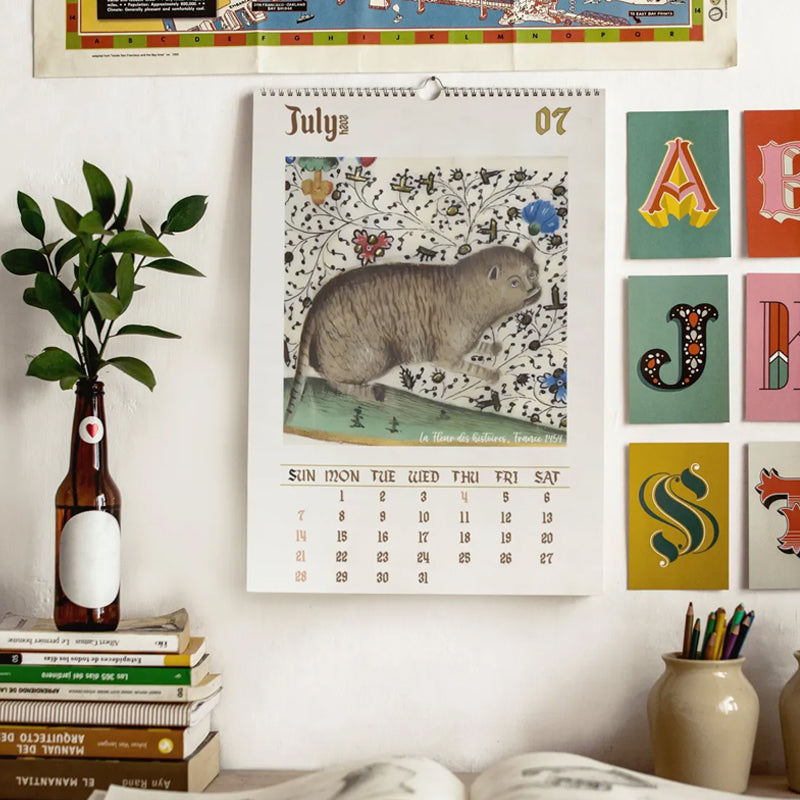 Enchanted Feline Chronicles: Medieval Cats 2024 Calendar – Intricate Art