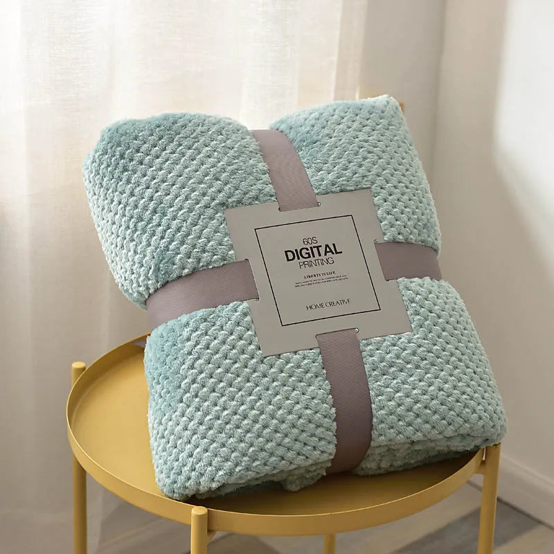 Luxura – Luxe Soft Waffle Texture Blanket – Perfect for Ultimate Comfort