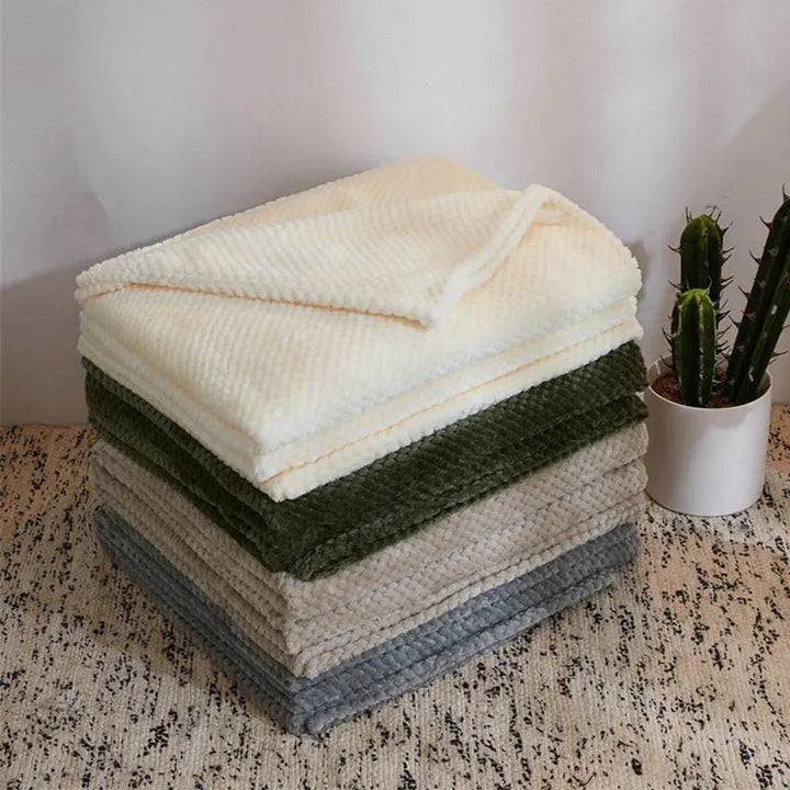 Luxura – Luxe Soft Waffle Texture Blanket – Perfect for Ultimate Comfort