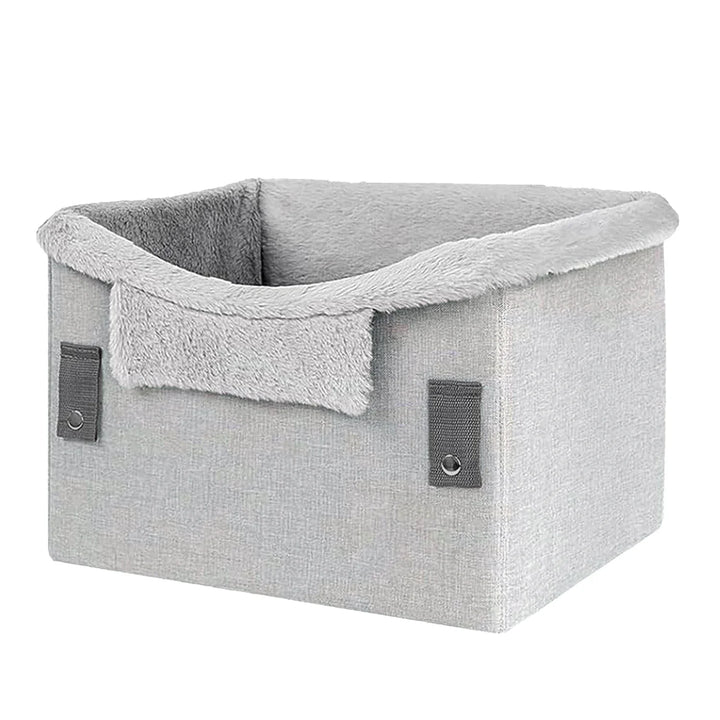 Dog Car Seat for Small Dogs - Foldable and Portable with Safety Straps - Up to 25Lbs