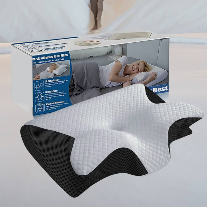 Adaptive Comfort Memory Foam Pillow – Ensures Proper Neck and Shoulder Alignment – Breathable Fabric for Improved Airflow
