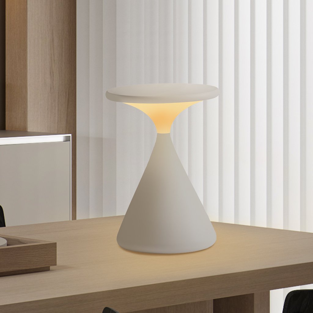 GlowHour – Wireless Table Lamp in Hourglass Design