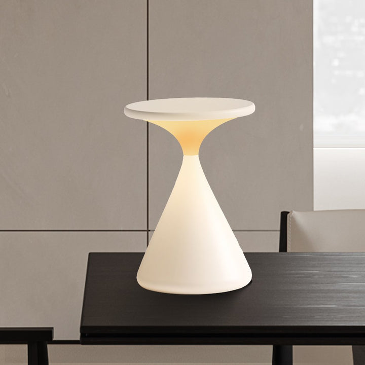 GlowHour – Wireless Table Lamp in Hourglass Design