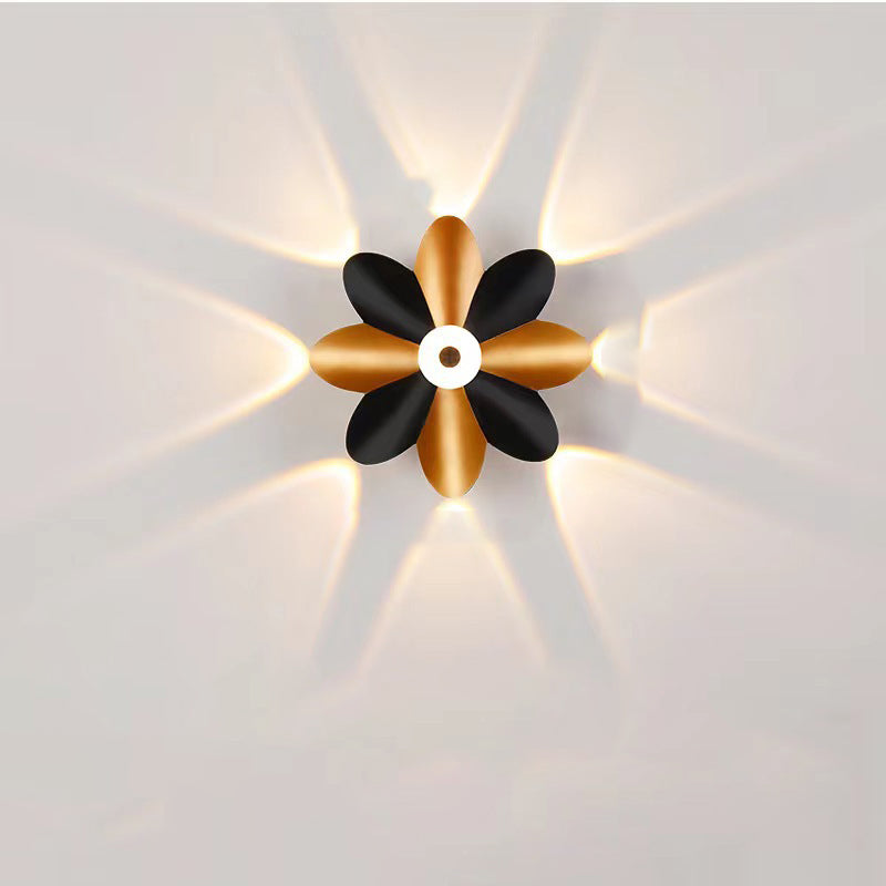 FloraGlow - Stylish and Efficient Outdoor Lighting - Waterproof LED Flower Wall Lamp