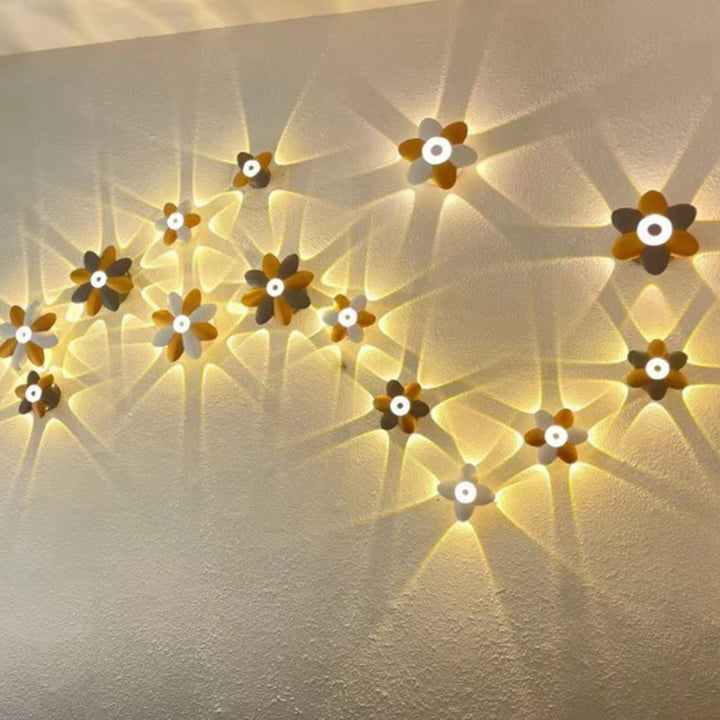 FloraGlow - Stylish and Efficient Outdoor Lighting - Waterproof LED Flower Wall Lamp