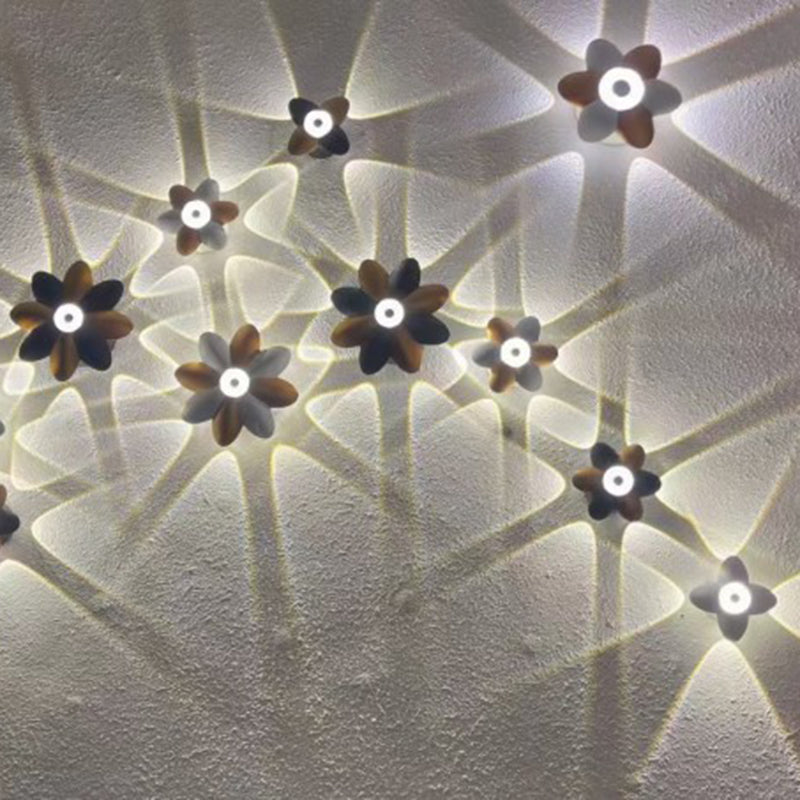 FloraGlow - Stylish and Efficient Outdoor Lighting - Waterproof LED Flower Wall Lamp