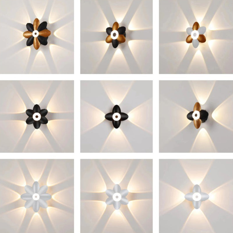 FloraGlow - Stylish and Efficient Outdoor Lighting - Waterproof LED Flower Wall Lamp
