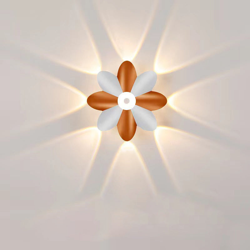 FloraGlow - Stylish and Efficient Outdoor Lighting - Waterproof LED Flower Wall Lamp