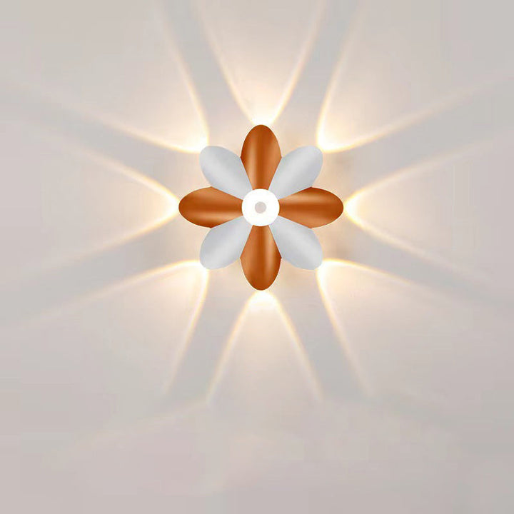 FloraGlow - Stylish and Efficient Outdoor Lighting - Waterproof LED Flower Wall Lamp