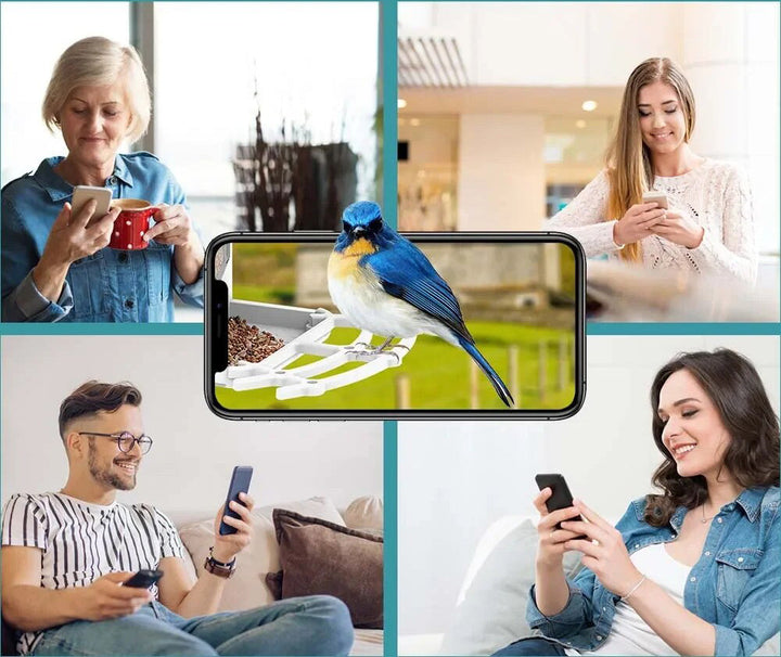 BirdWatch Advanced Bird Feeder - Recognizes Over 16,000 Bird Species - Solar-Powered