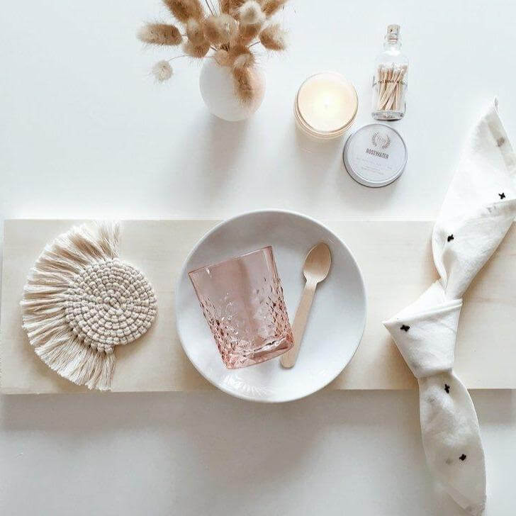 BohoWeave – Handmade Macramé Coasters in Bohemian Style