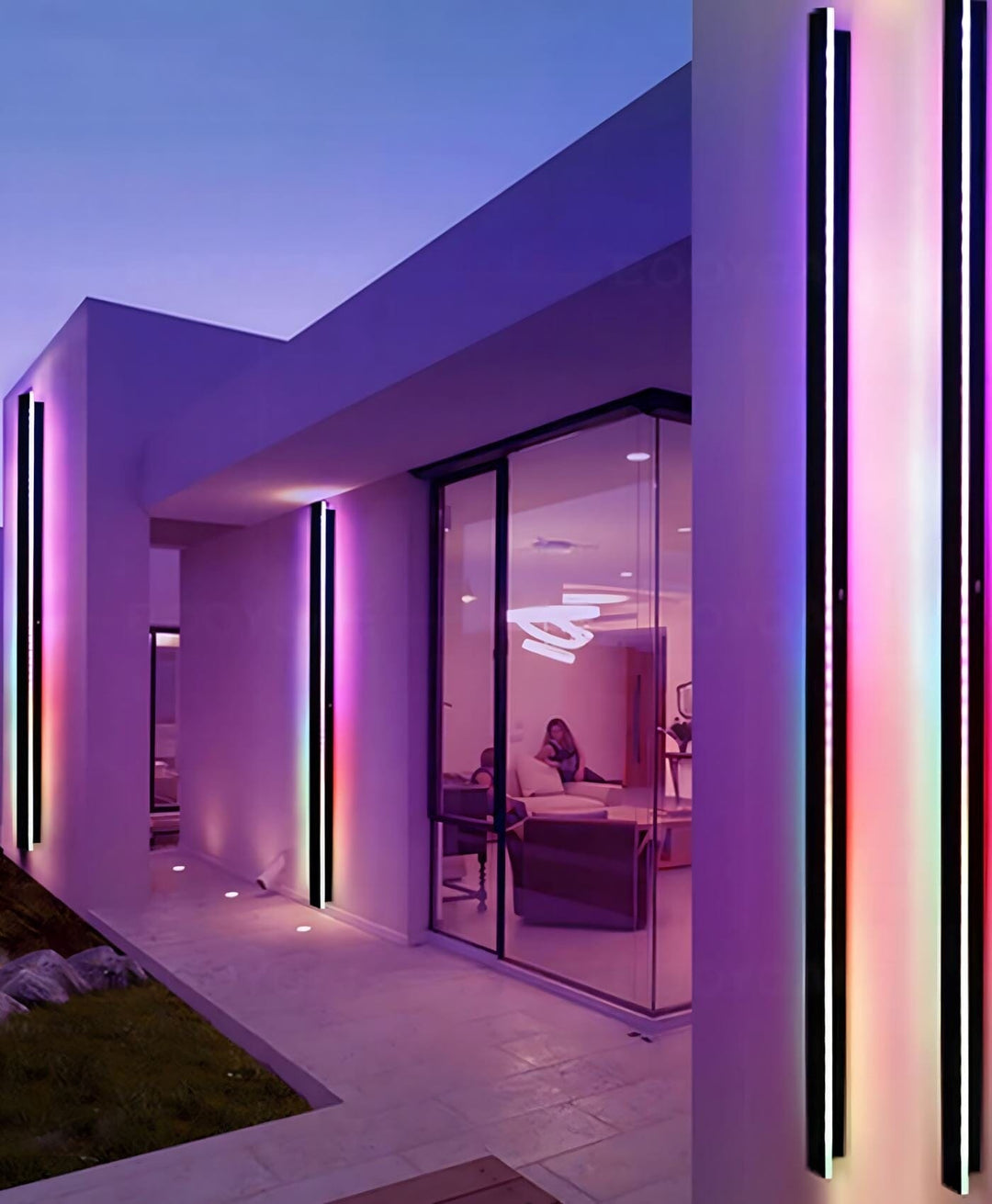 BoltGlow – RGB Wall Lamp with Music Effects and Weather-Resistant Design