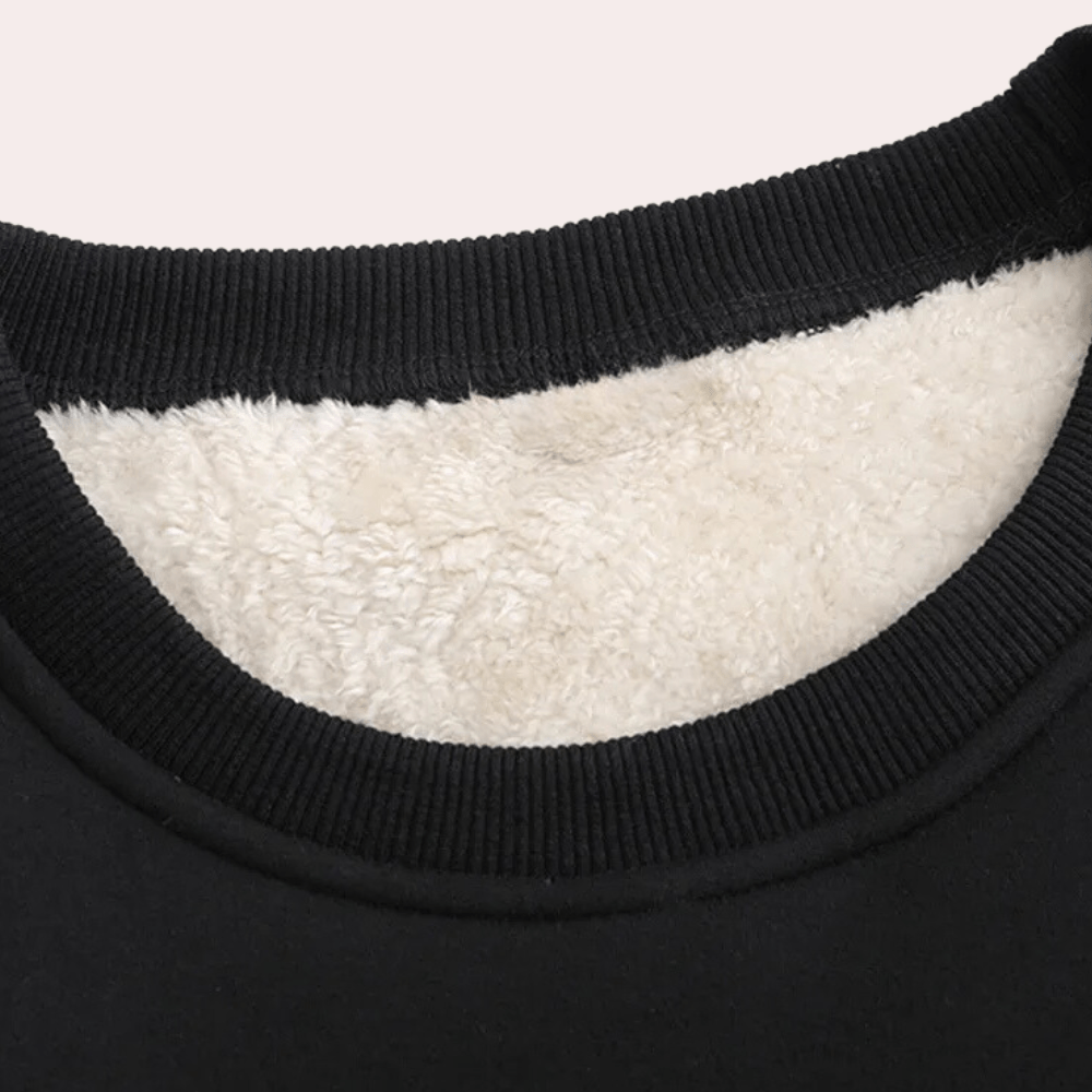 WarmChic - Soft Fleece Loungewear Set - Sweatshirt and Joggers for Cozy Relaxation