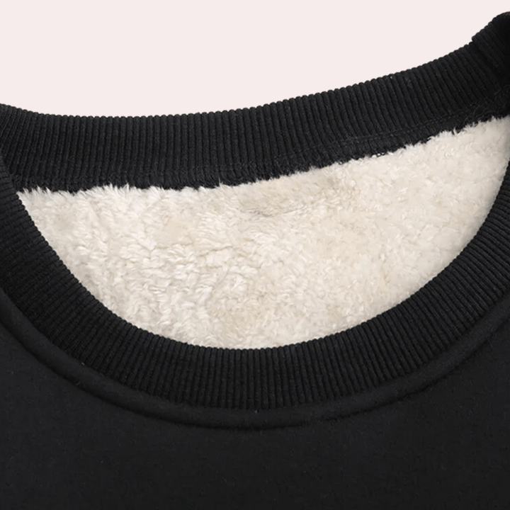 WarmChic - Soft Fleece Loungewear Set - Sweatshirt and Joggers for Cozy Relaxation