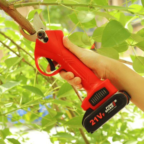 Wireless Pruning Shears - Ergonomic Design with Tungsten Steel Blade and Quiet Operation