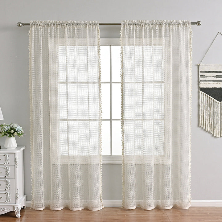 SoftChic | Beige Voile Curtains for Elegance and Comfort