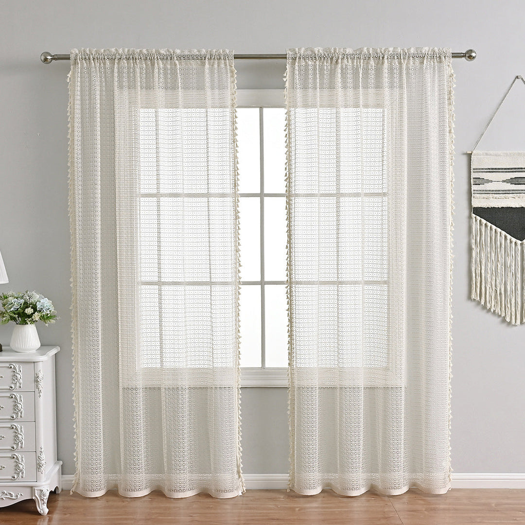 SoftChic | Beige Voile Curtains for Elegance and Comfort
