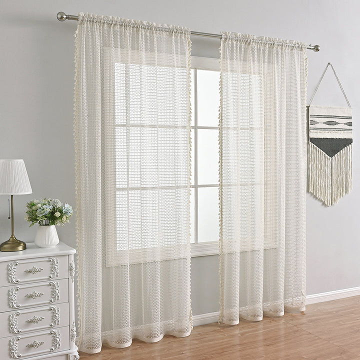 SoftChic | Beige Voile Curtains for Elegance and Comfort
