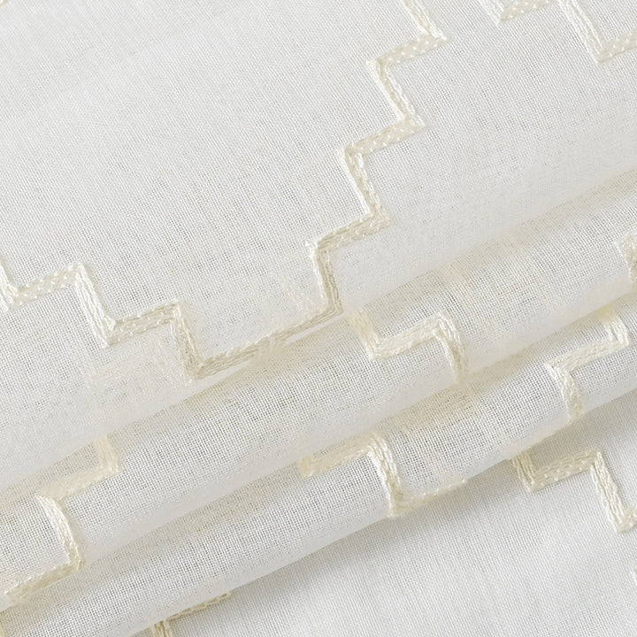 SheerWave | Transparent Voile with Wave Pattern