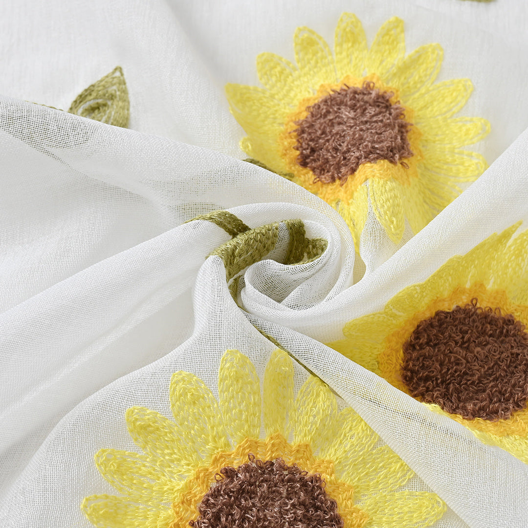 SunnyFields | Sunflower Curtain for a Farmhouse Interior