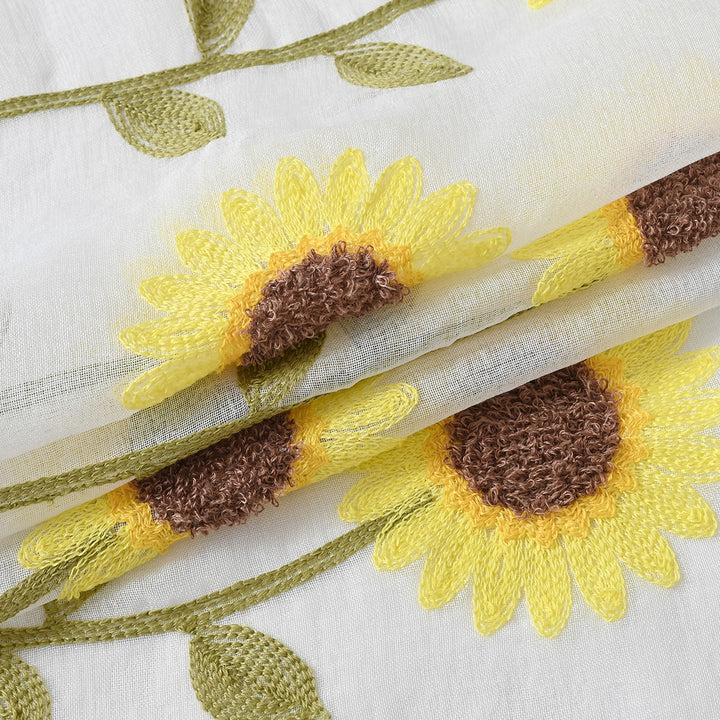 SunnyFields | Sunflower Curtain for a Farmhouse Interior