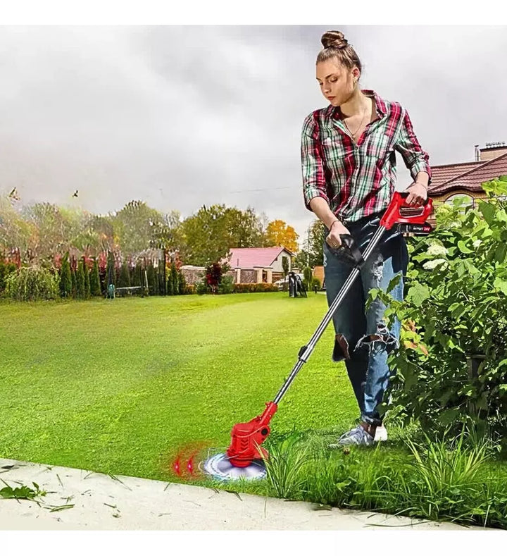 3-in-1 Grass Trimmer and Brush Cutter - Wireless, Versatile, and Equipped with Interchangeable Heads