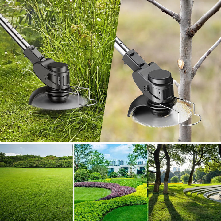 3-in-1 Grass Trimmer and Brush Cutter - Wireless, Versatile, and Equipped with Interchangeable Heads