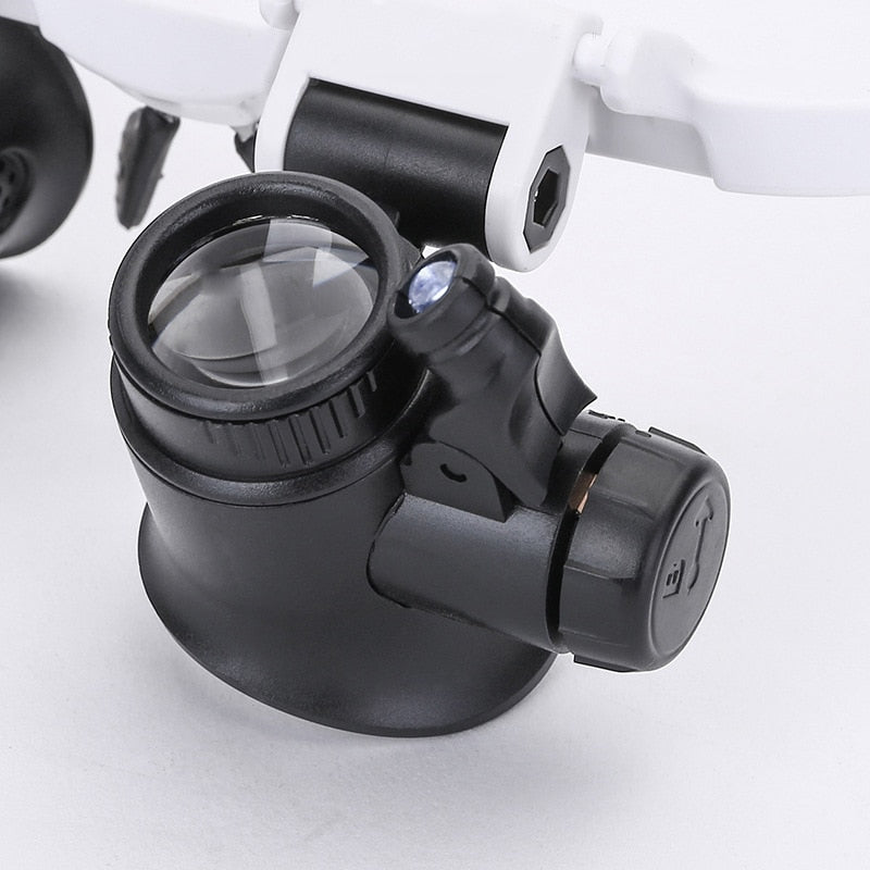 BrightMag - Adjustable Magnifying Glass - Clear and Bright in Every Detail
