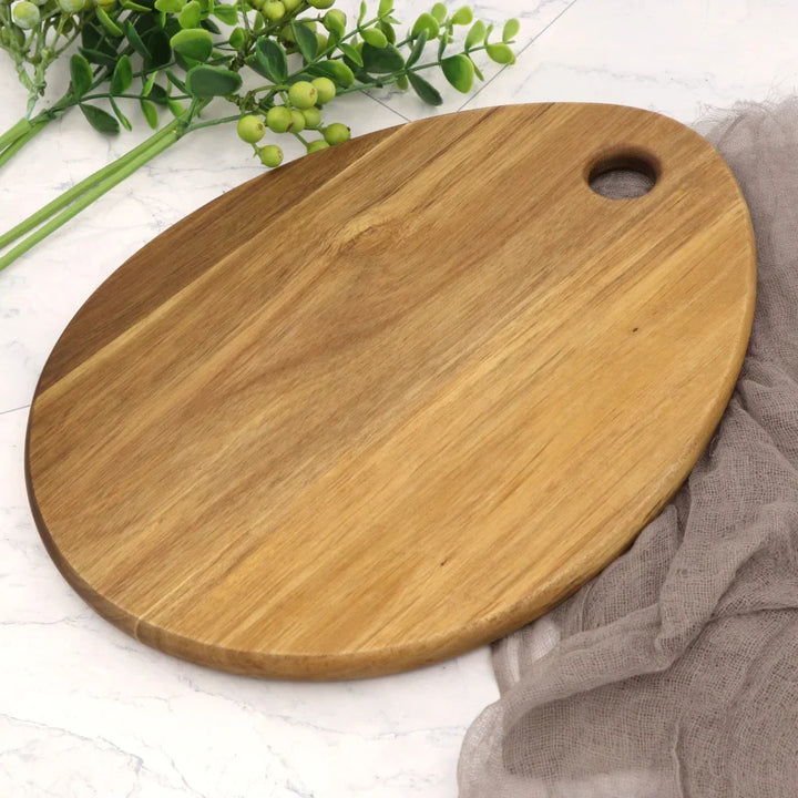 AcaciaDelight | Solid Wooden Cutting Board in Drop Shape