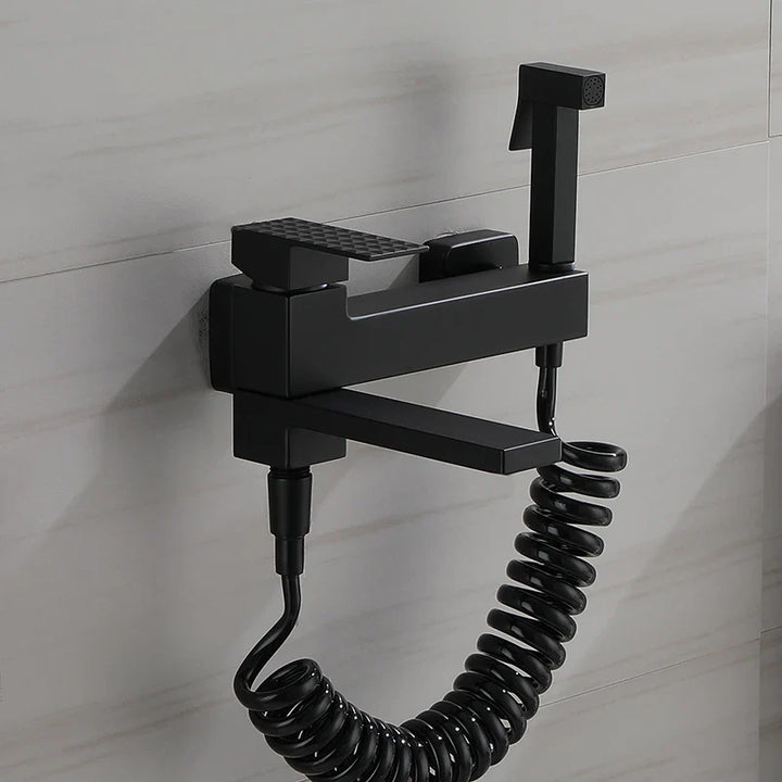 EleganceLuxFlow | Brushed Gold Shower Mixer Tap