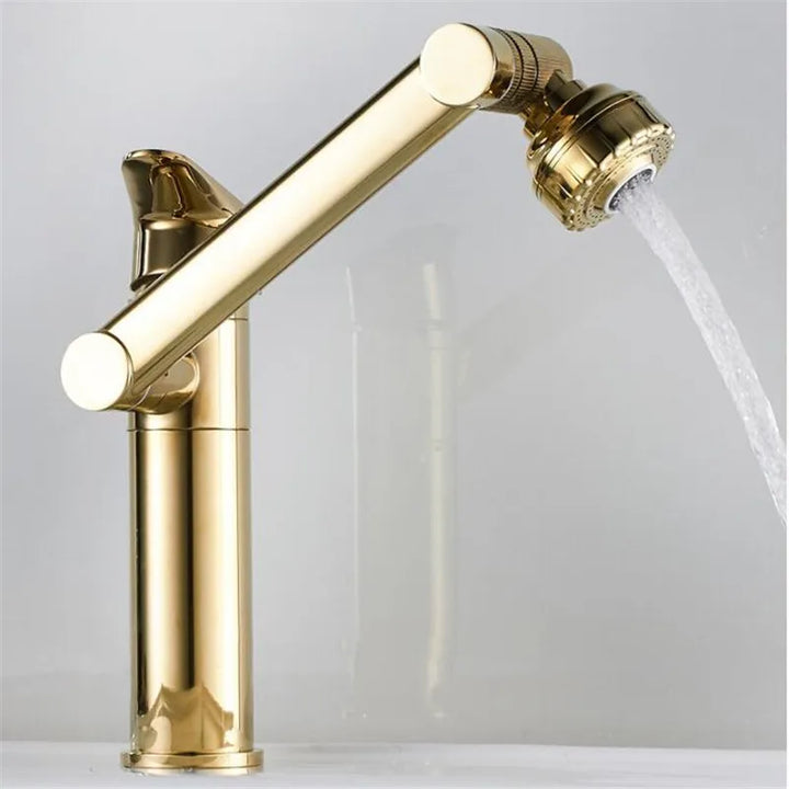LuxeFlow | Gold Sink Mixer Tap
