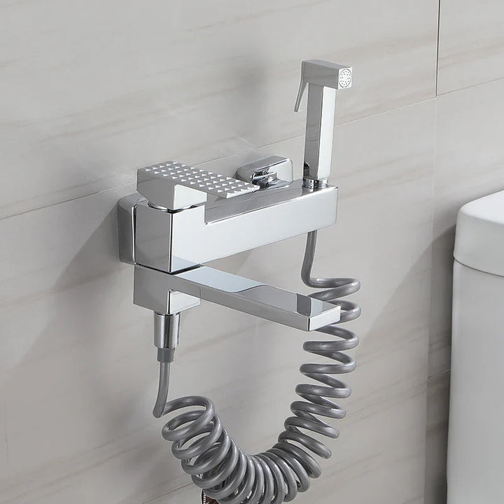 EleganceLuxFlow | Brushed Gold Shower Mixer Tap