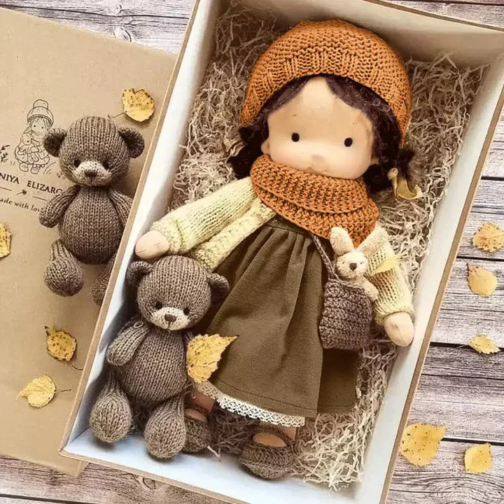 CuddleBuddy Adventure Doll - Soft, Cuddly Cotton Body with Realistic Features