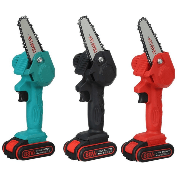 PowerSaw Wireless Chainsaw - Powerful Motor for Effortless Cutting - Easy to Use with One Hand and Long Battery Life