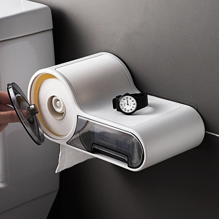 SlimStorage | Toilet Paper Holder with Storage Function