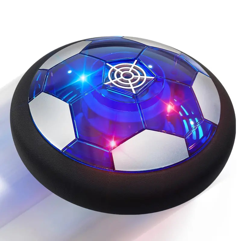 AirKick – Air Soccer with Foam Bumpers – Rechargeable Hover Ball with LED Lighting