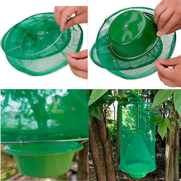 FlyTrapEase – Reusable Fly Trap for Indoor and Outdoor Use