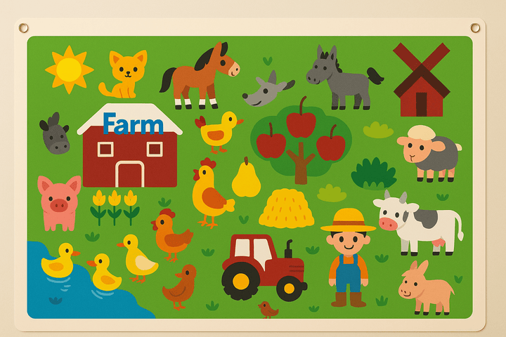 Interactive Felt Board Educational Toy for Creative Stories – Durable Toy for Children Aged 3 and Up