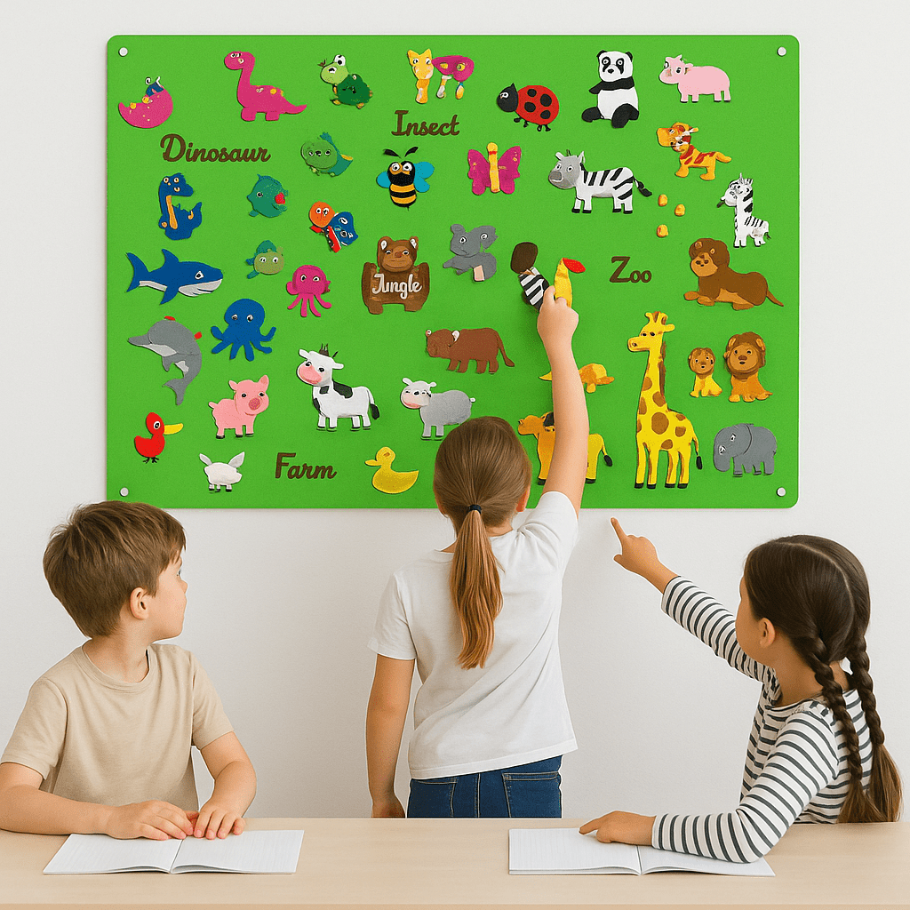 Interactive Felt Board Educational Toy for Creative Stories – Durable Toy for Children Aged 3 and Up