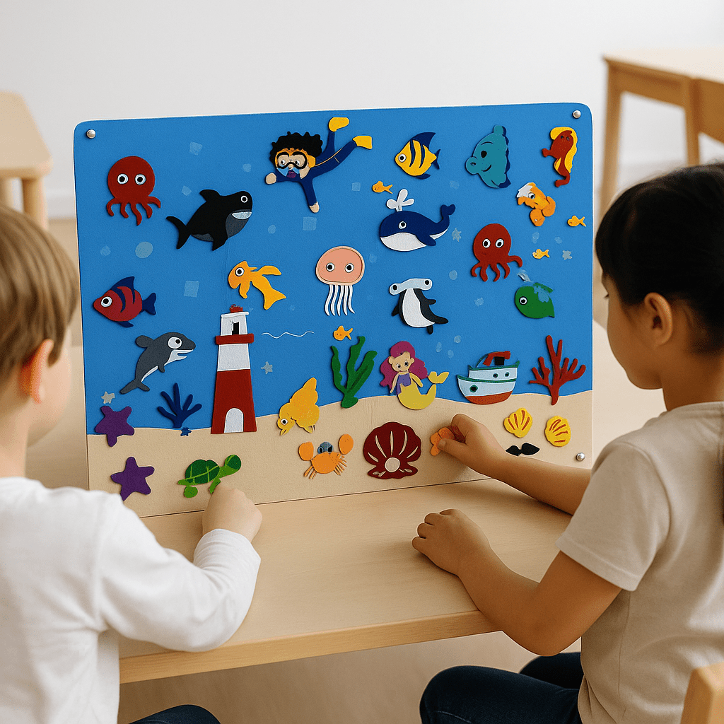 Interactive Felt Board Educational Toy for Creative Stories – Durable Toy for Children Aged 3 and Up