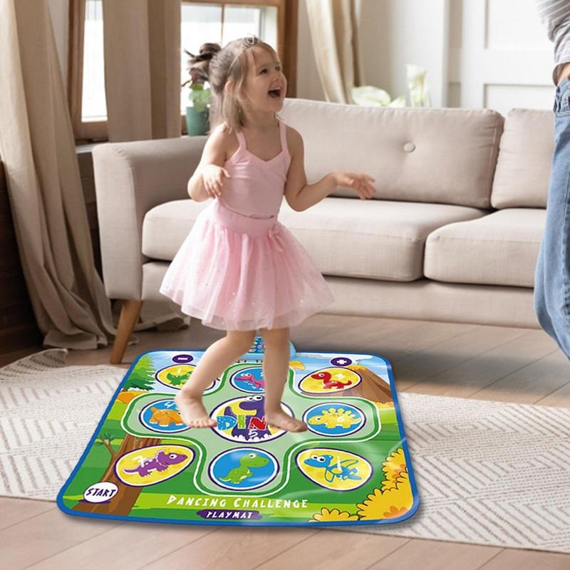 Interactive Dance Mat for Children with LED Lights and Music – Educational and Safe Toy for Coordination and Rhythm