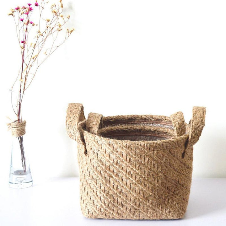 JuteLoom – Handwoven Jute Basket for Natural Storage