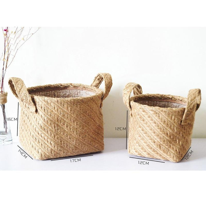 JuteLoom – Handwoven Jute Basket for Natural Storage