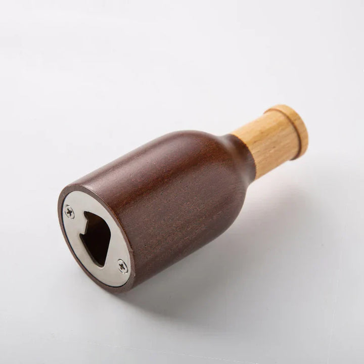 TimberPop Bottle Opener - Elegant Wooden Design with Ergonomic Comfort - A Beautiful Kitchen Tool